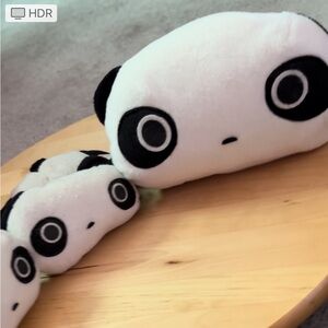 Panda family plush toys